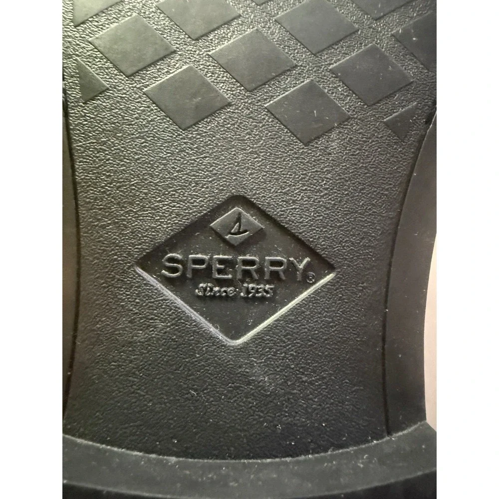 Sperry Mens STS19279 Debonair Black Leather Tassel Loafer Shoes Size 9.5